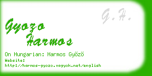 gyozo harmos business card