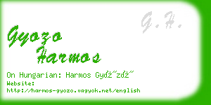 gyozo harmos business card